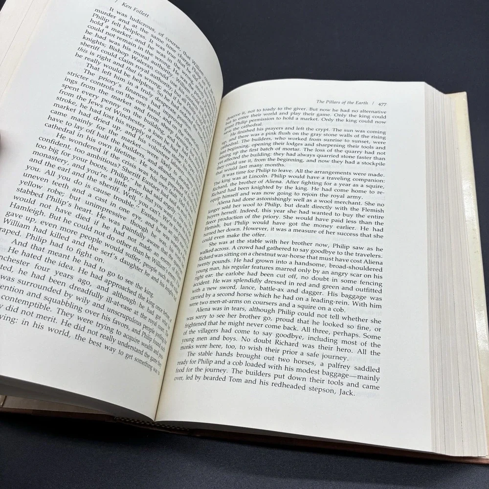 The Pillars of the Earth Ken Follett 1st Edition 1st Print HC‎ DJ 1989